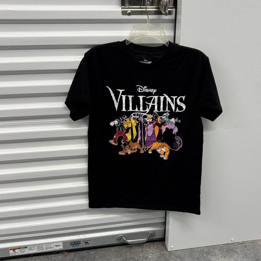 Disney Villains Black Short Sleeves Tee Scar, Cruella, Jafar, Maleficent, Pete M
